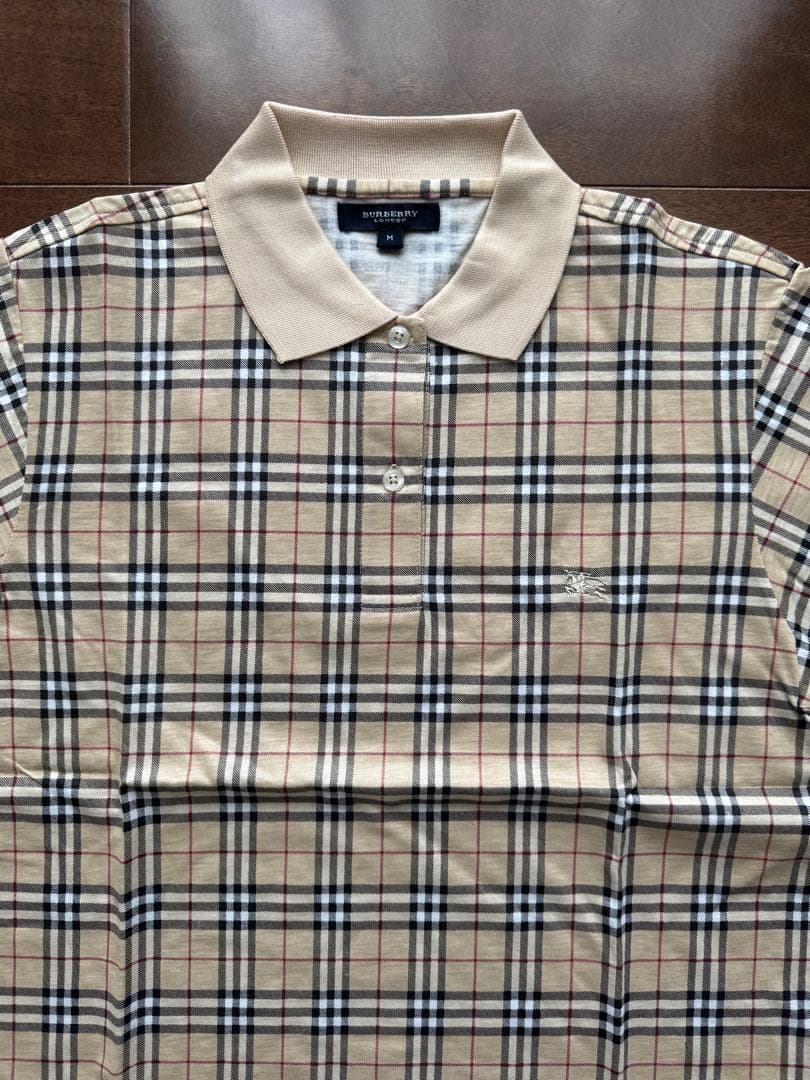 新品未使用未開封！99-00's BURBERRY チェックポロシャツ M