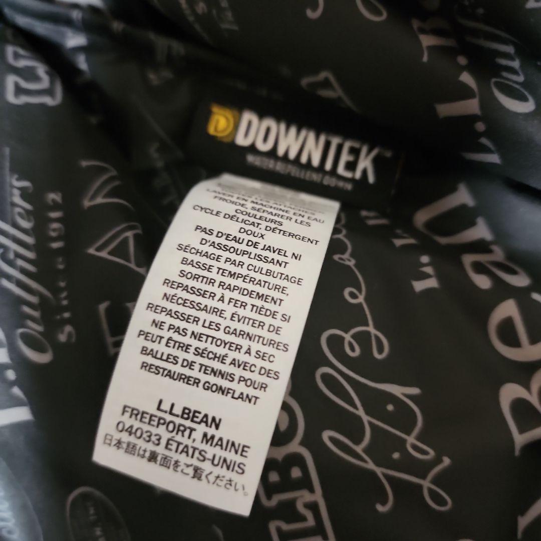 SY24L.L.Bean ダウンベスト MXL　ロゴ総柄裏地 ダウンテック