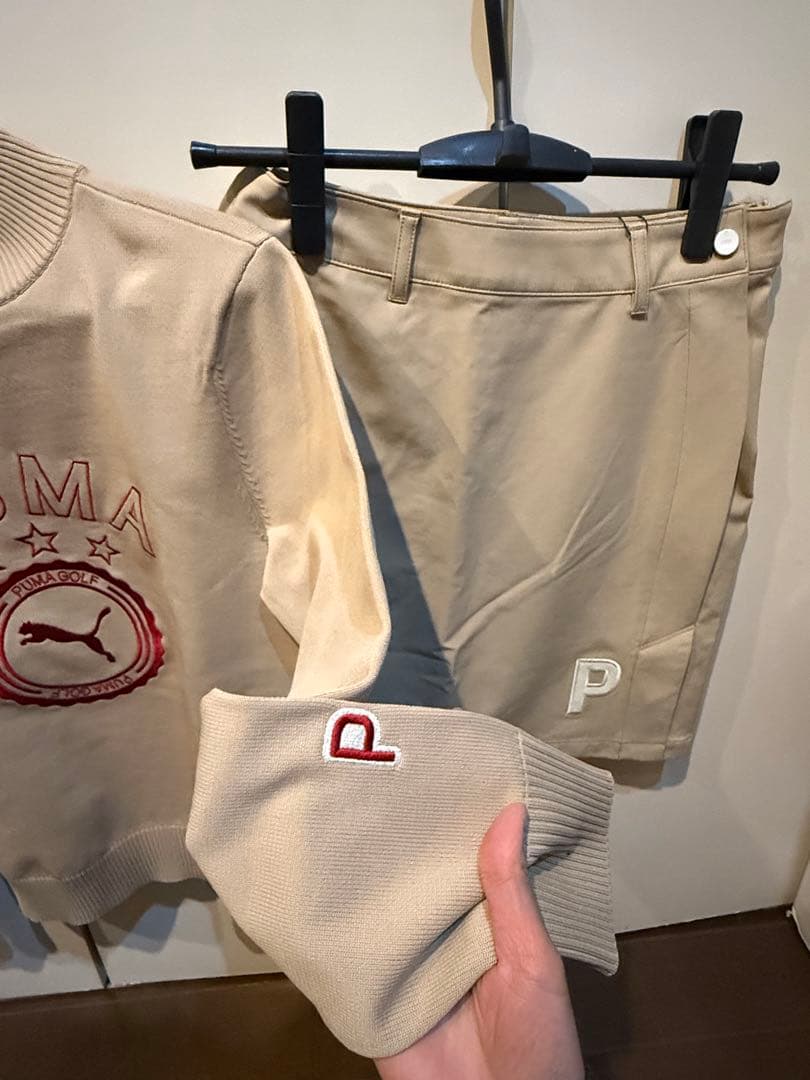 PUMA ベージュ　スカートセット　S