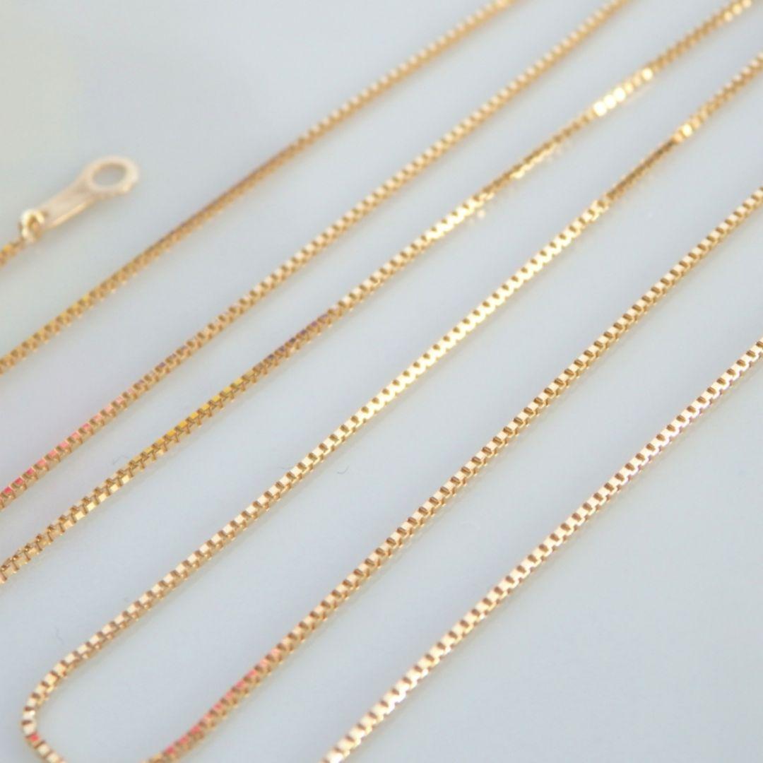emiko　k18ネックレス　ベネチアンチェーン　0.7㎜幅　つけっぱなし