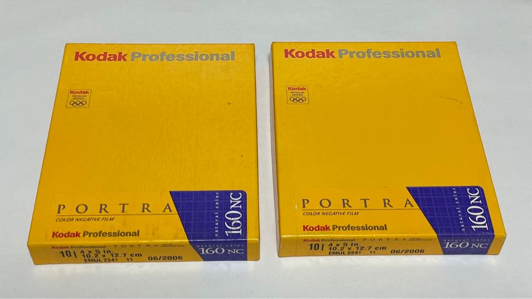 【未開封・期限切れ】Kodak PORTRA 160NC 4×5 10枚入×2箱