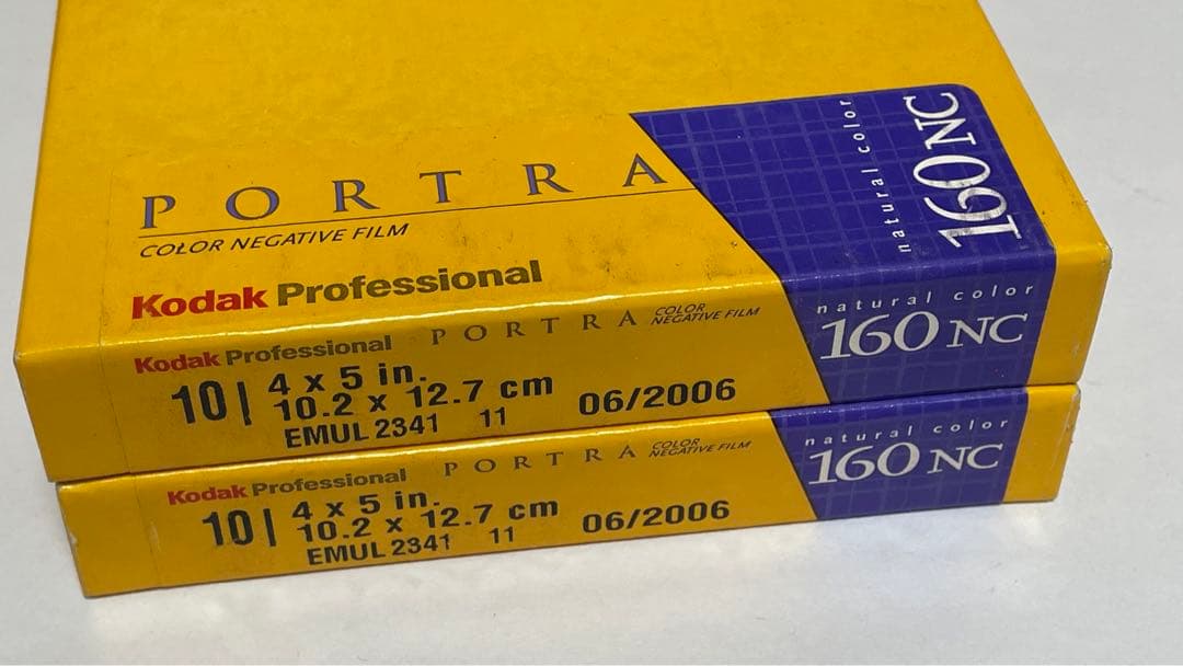 【未開封・期限切れ】Kodak PORTRA 160NC 4×5 10枚入×2箱