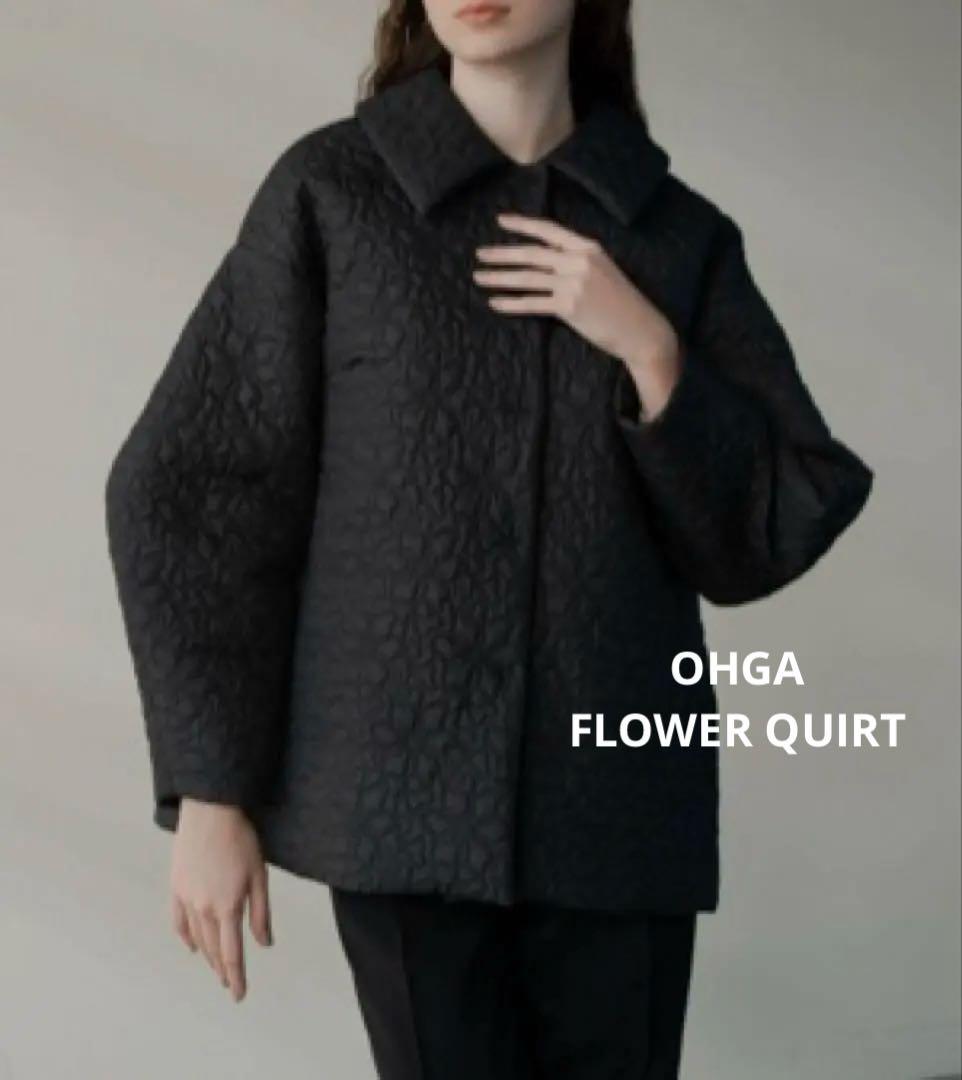 OHGA FLOWER QUIRT COAT フラワーキルトコート