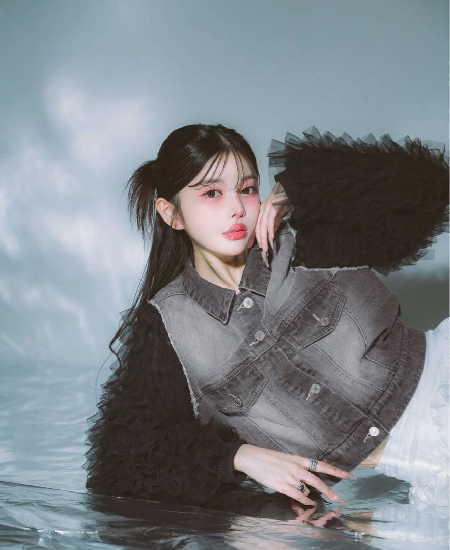 Darich ボリュームチュールデニムGジャン