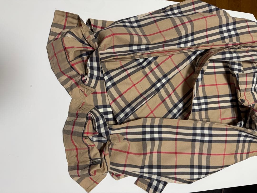 バーバリー　ノバチェックシャツL