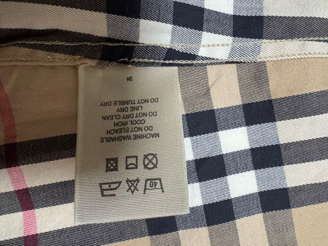 バーバリー　ノバチェックシャツL