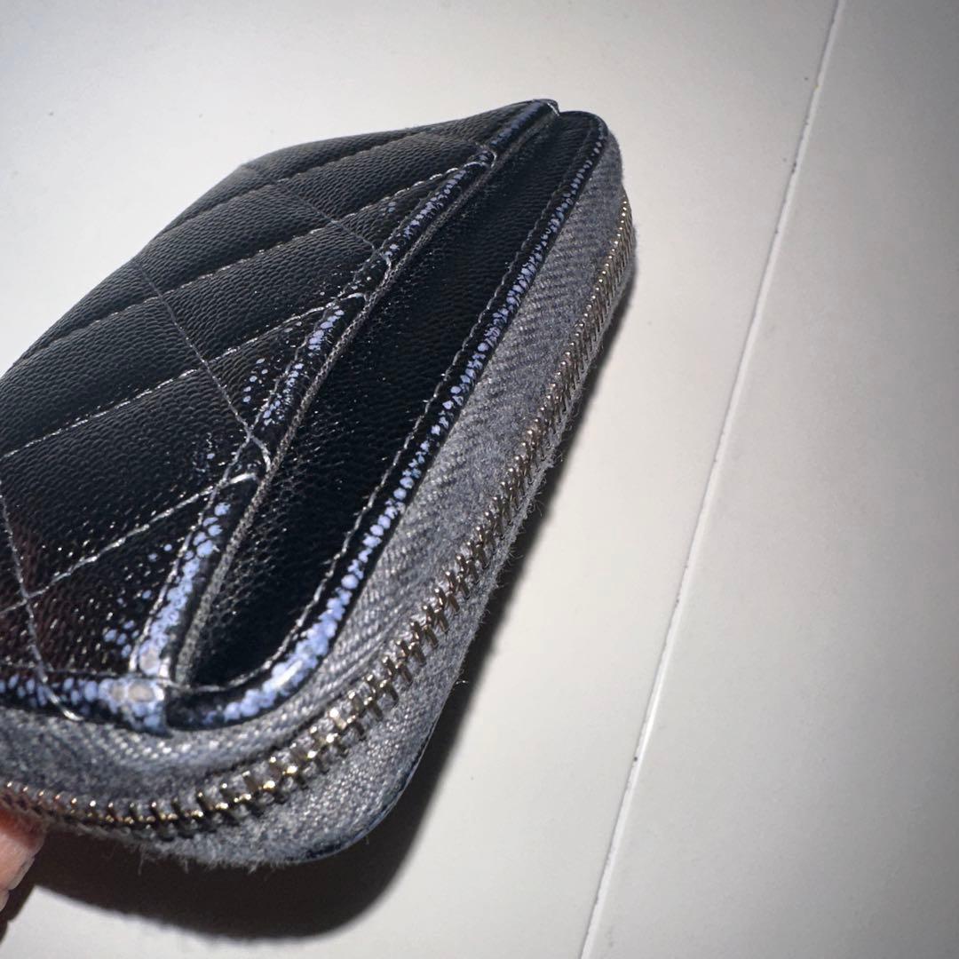 CHANEL シャネル　キャビアスキン　マトラッセ　ケース　財布