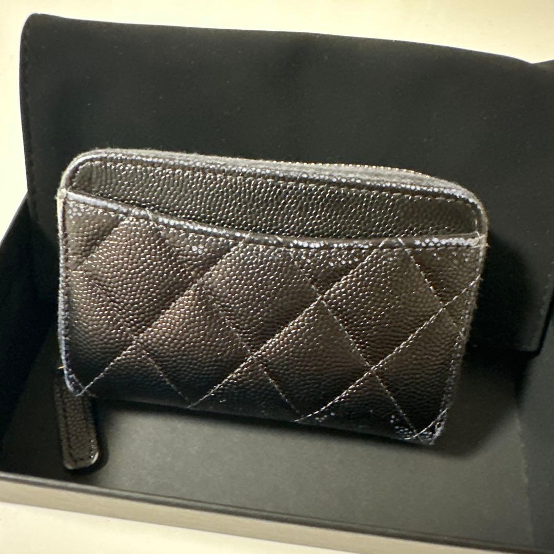 CHANEL シャネル　キャビアスキン　マトラッセ　ケース　財布