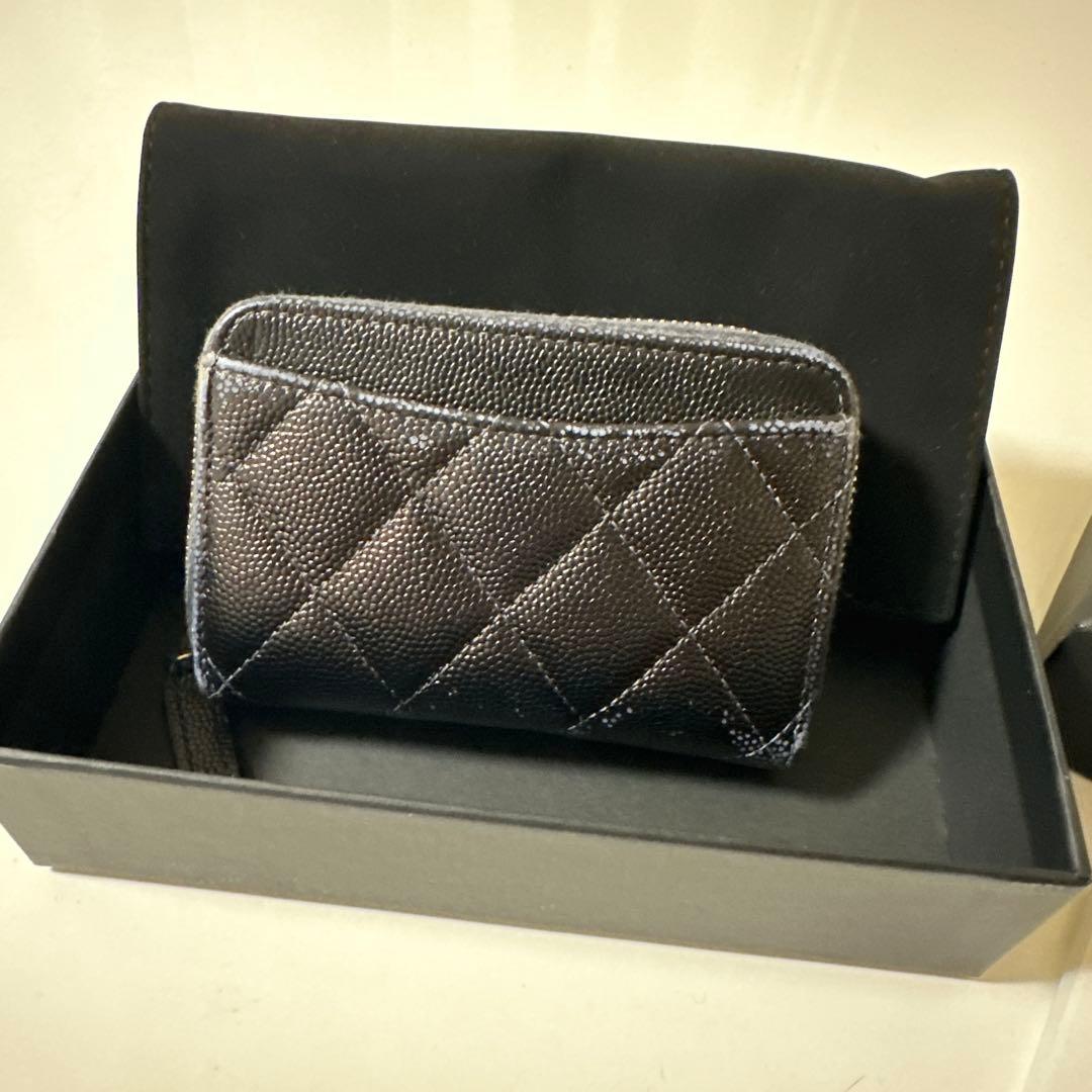 CHANEL シャネル　キャビアスキン　マトラッセ　ケース　財布