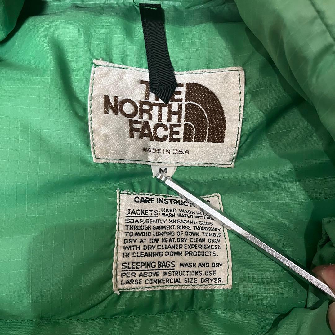 70's THE NORTH FACE 茶タグ ダウンベスト