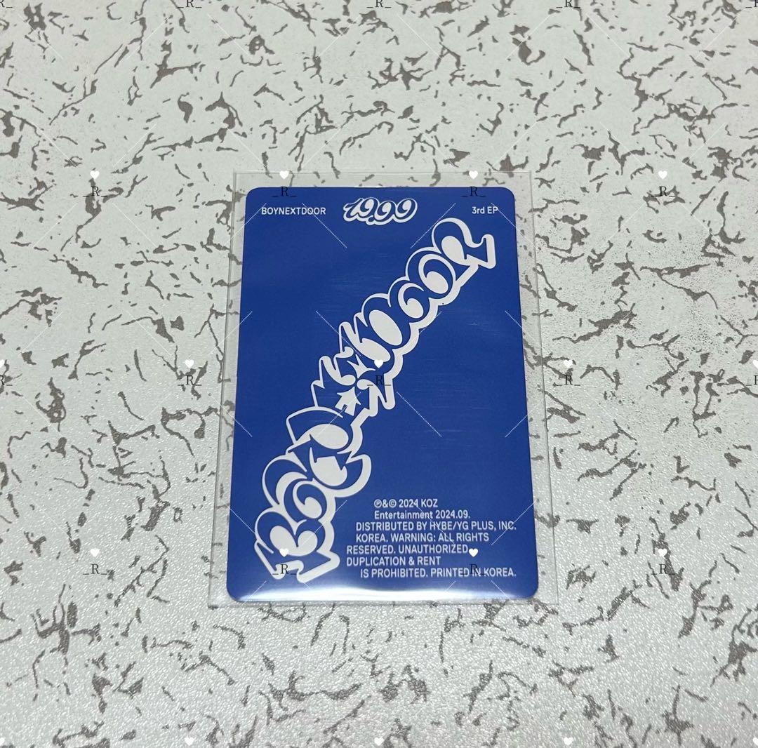 boynextdoor ウナク トレカ 19.99 walmart ラキドロ