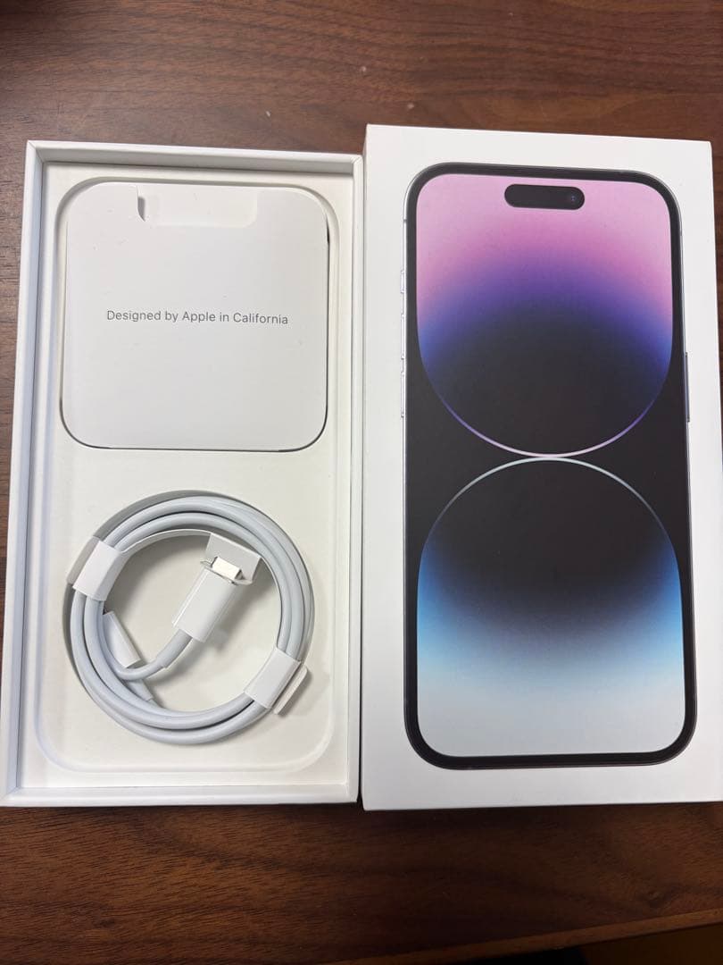 オ*タ様 iPhone 14 Pro 128GB パープル 背面割れジャンク　イ