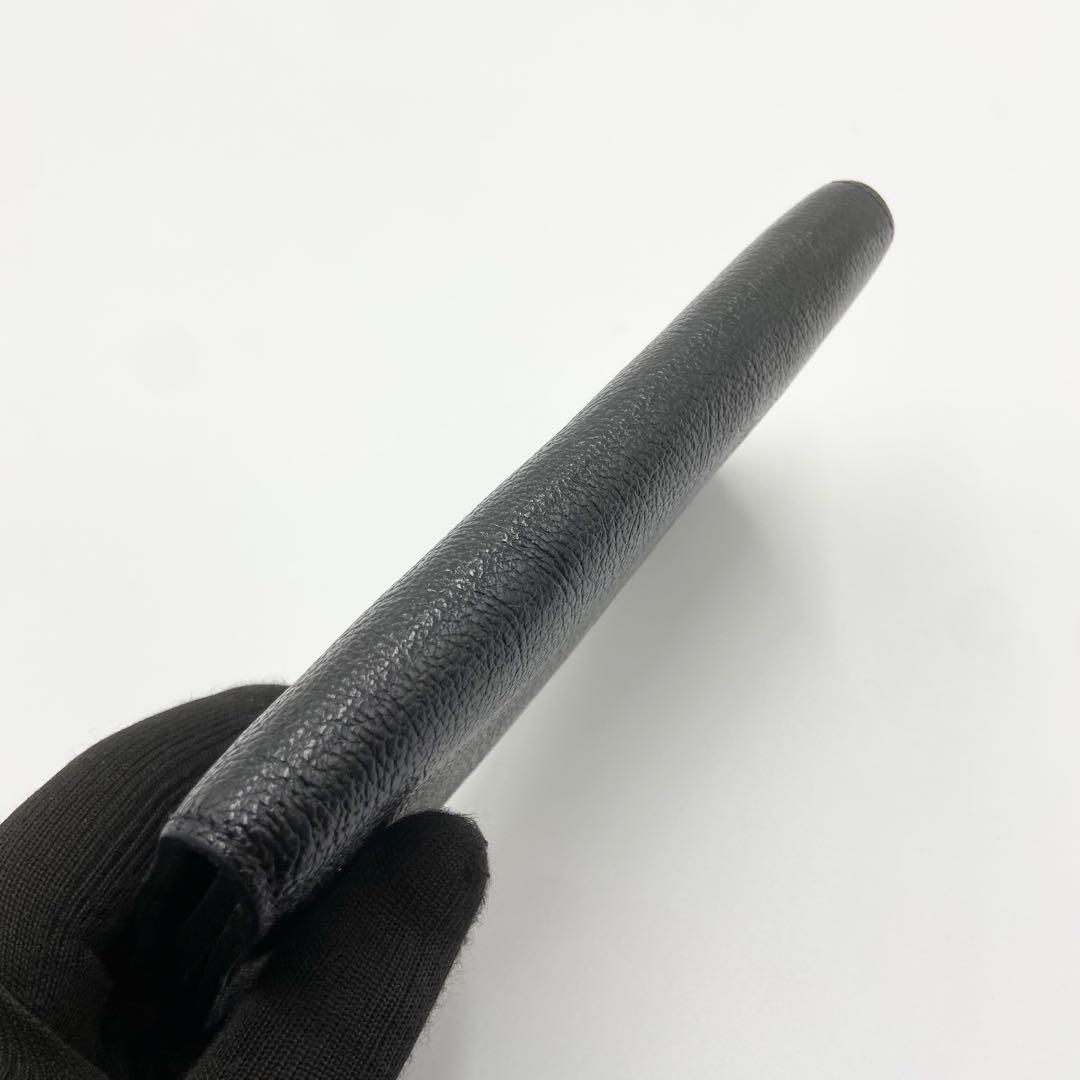 未使用級　イルビゾンテ　長財布　L字ウォレット　レザー　ブラック　イタリア製