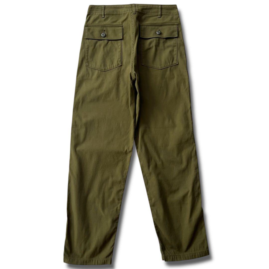 CIOTA スビンコットン バックサテン ベイカー パンツ 3 カーキ
