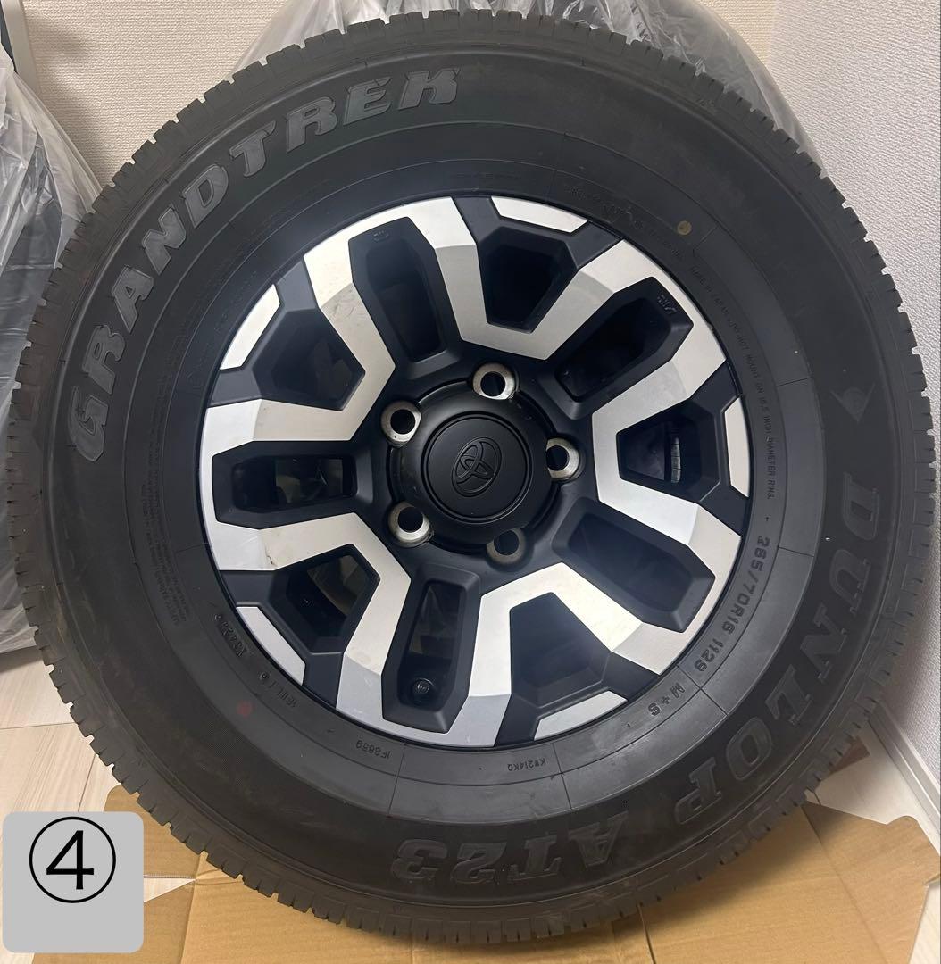 早い者勝ち【送料込み】ほぼ新車外し ランクル70純正ホイールタイヤ4本セット