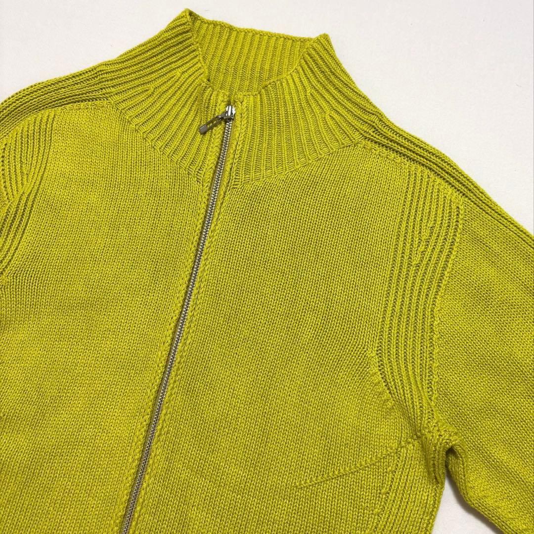 00s ダブルジップドライバーズニット archive 希少 古着 kiko