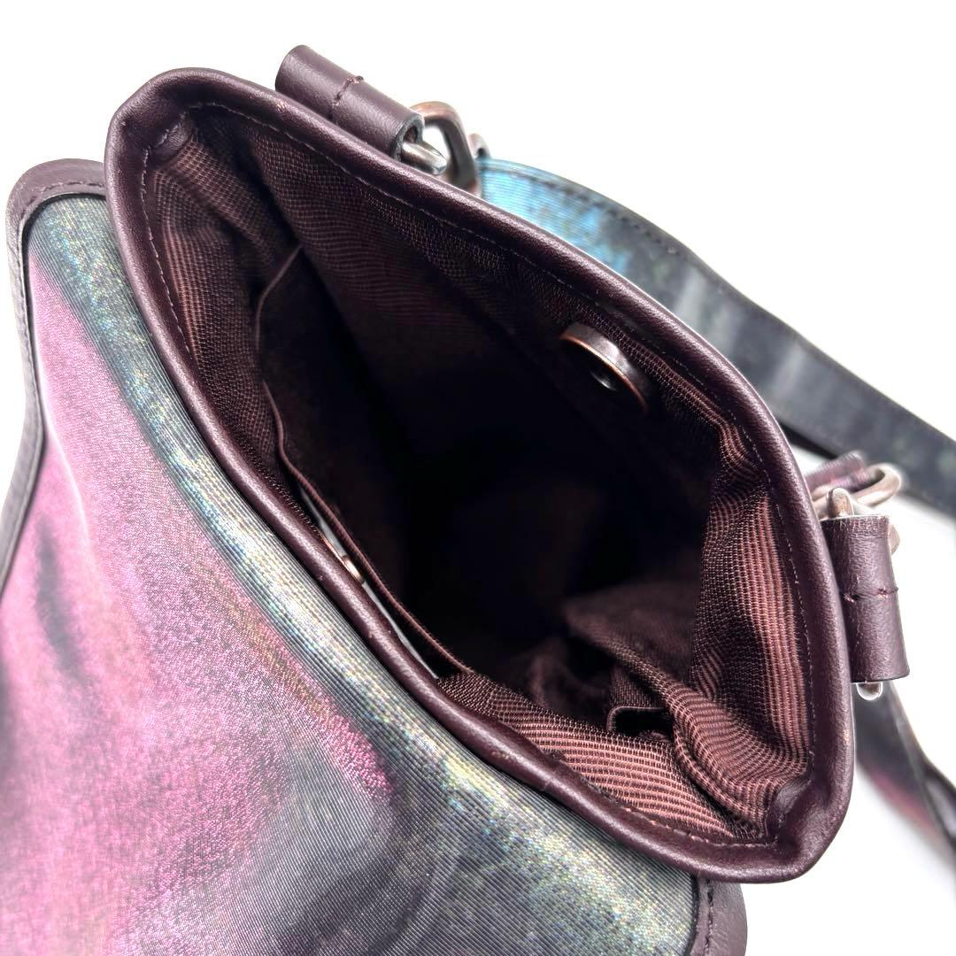 ✨極美品✨希少✨ジャンポールゴルチエ　Vサイバー　ショルダー　サコッシュ　玉虫色
