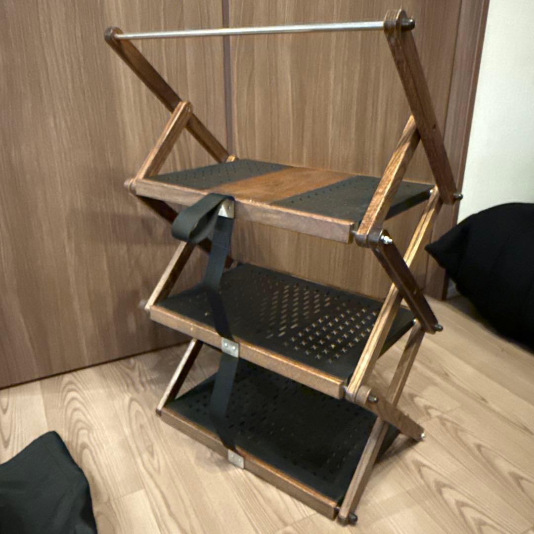 kimicamp キミキャンプ ３段ラック アイアン&ウッド