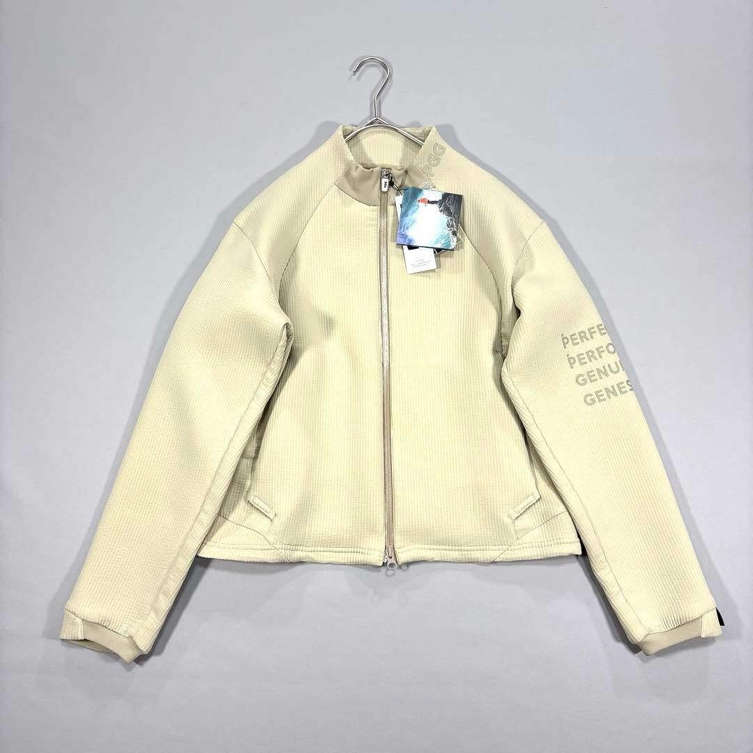 未使用❗️PGG モックネック　ブルゾン　ダブルジップ　ベージュ系　1/M