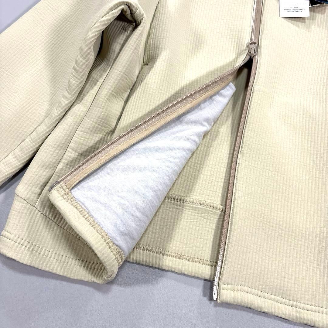 未使用❗️PGG モックネック　ブルゾン　ダブルジップ　ベージュ系　1/M