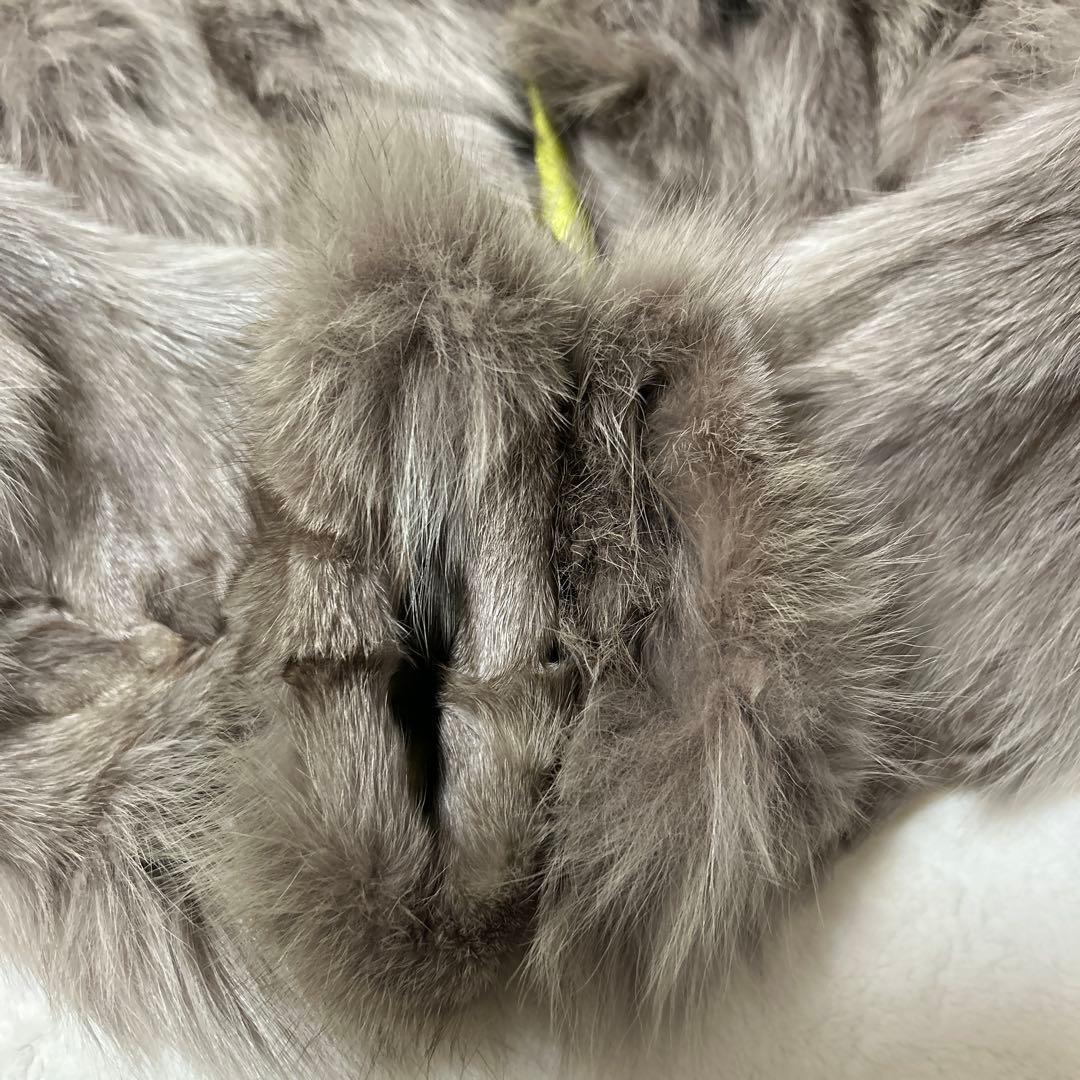 DURAS ambient ブルーフォックスリアルファー　クロップドジャケット