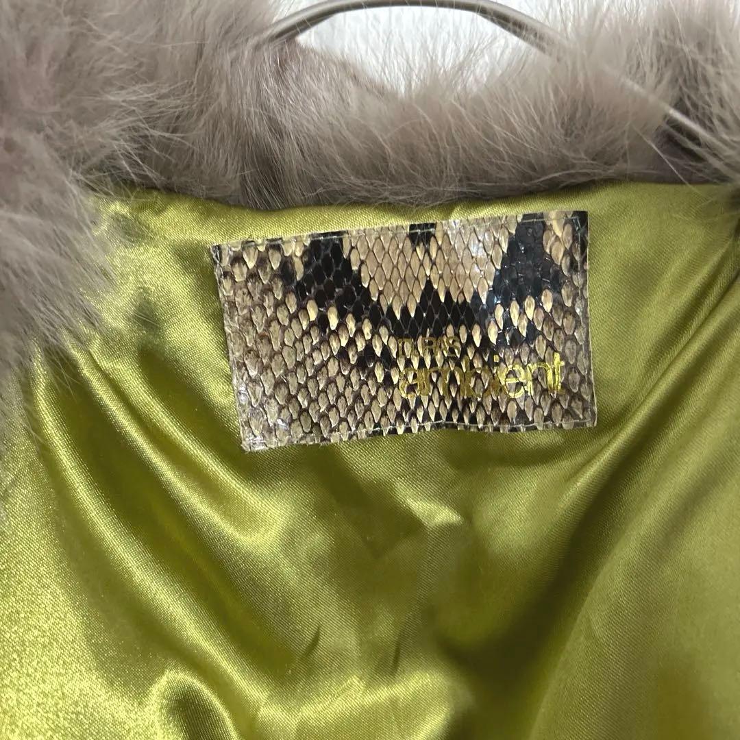 DURAS ambient ブルーフォックスリアルファー　クロップドジャケット