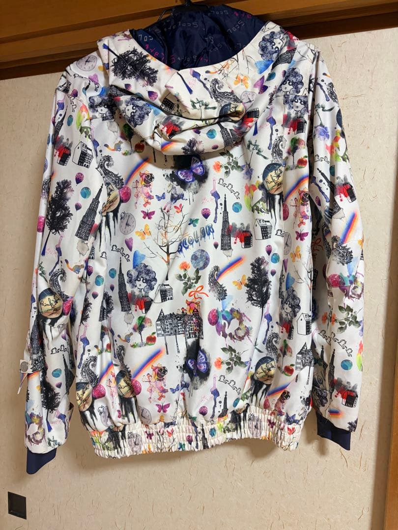 【ほぼ美品】ScoLar スノーボード ウェア 上下　セット スカラー M 総柄