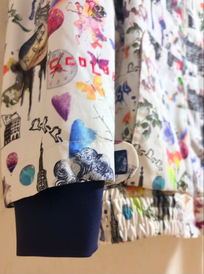 【ほぼ美品】ScoLar スノーボード ウェア 上下　セット スカラー M 総柄