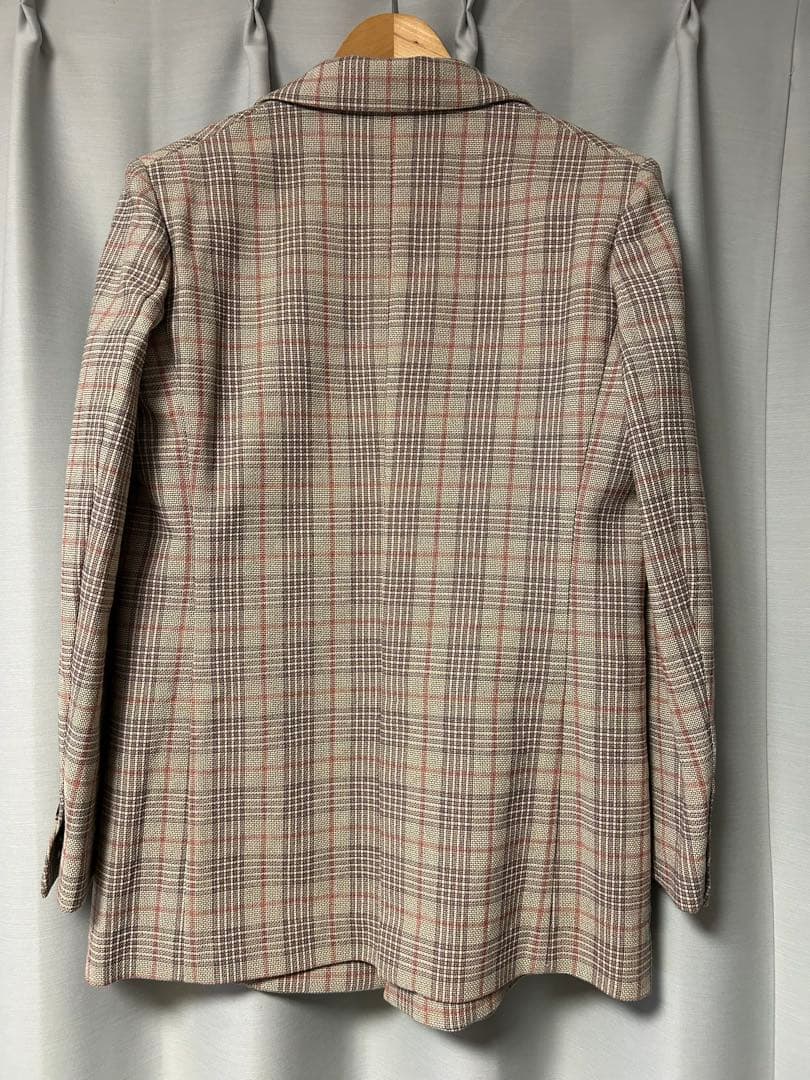 美品　定価5万　Whim Gazette チェックジャケット　フリーサイズ　格安