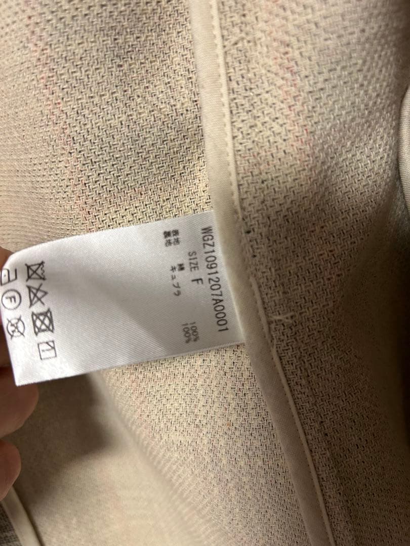 美品　定価5万　Whim Gazette チェックジャケット　フリーサイズ　格安