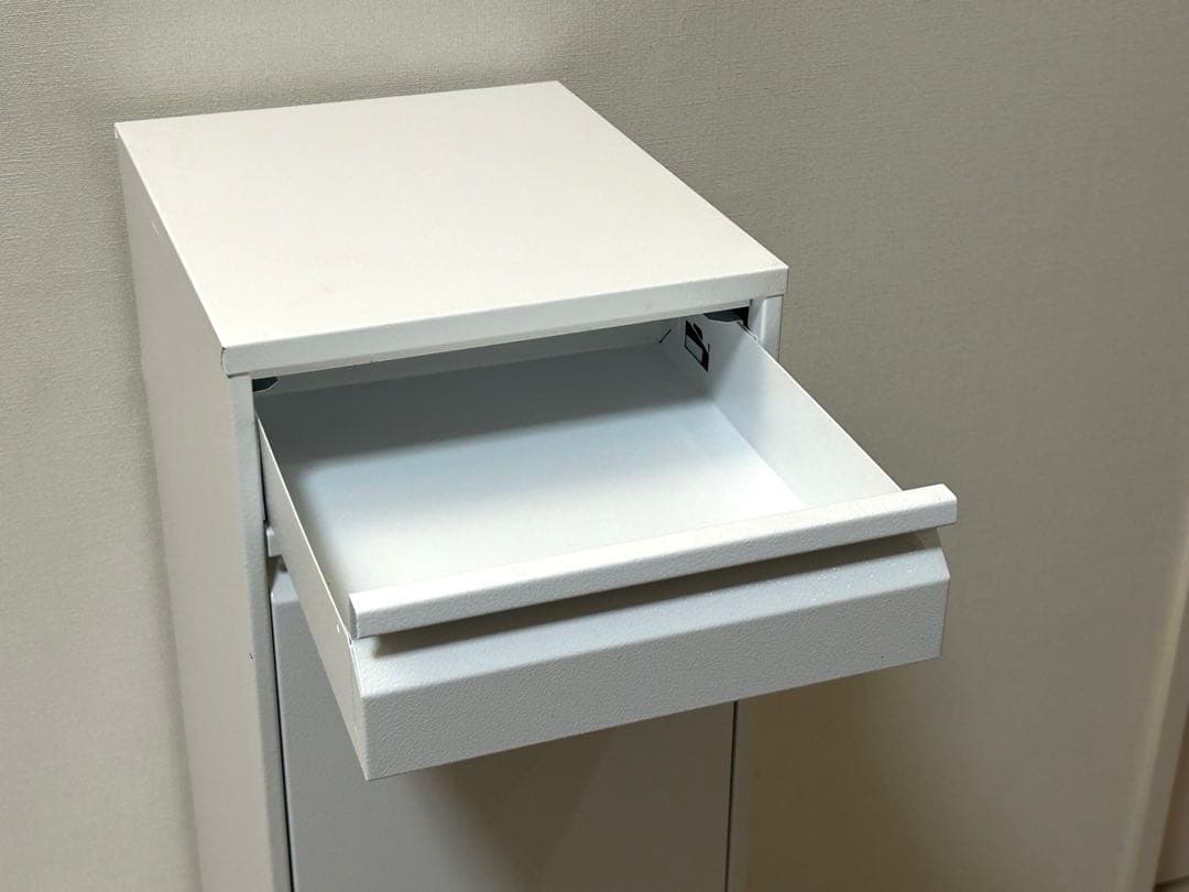 ASPLUND スリムリサイクルビン 分別ごみ箱 スチール 2段＋引出し