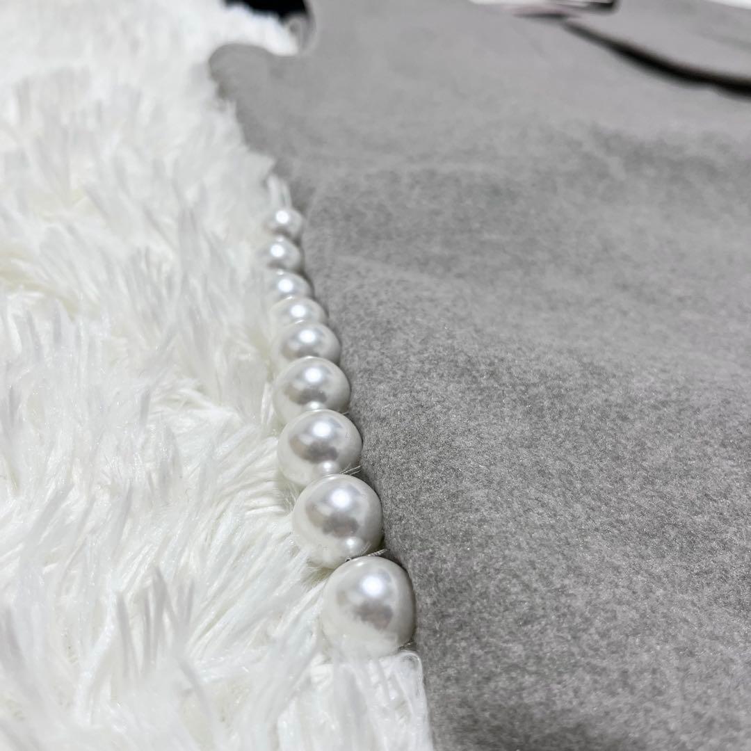 Rose Tiara✨XL ローズティアラ バックフリルロングジレ パール 42