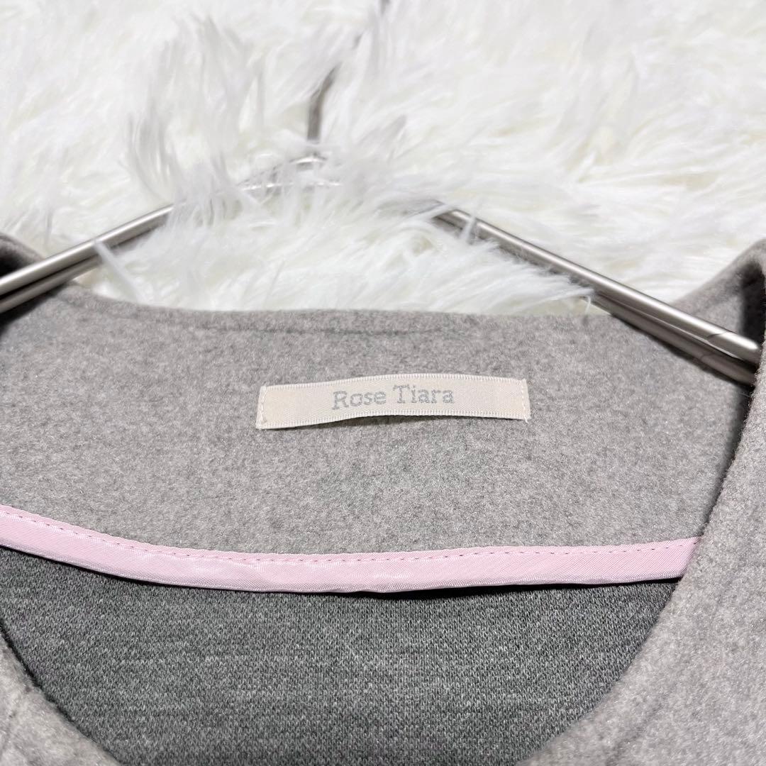 Rose Tiara✨XL ローズティアラ バックフリルロングジレ パール 42