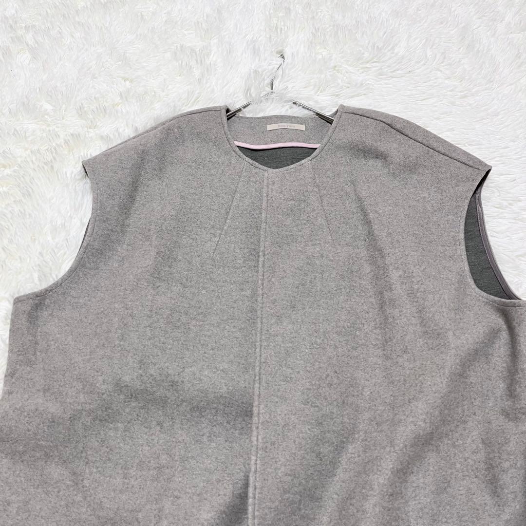 Rose Tiara✨XL ローズティアラ バックフリルロングジレ パール 42