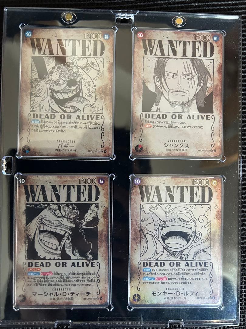 手配書SP4枚セット　ケース付　【美品】