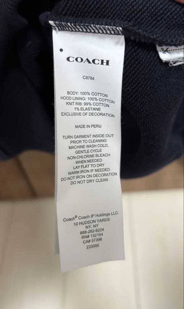COACH パーカー 新品未使用