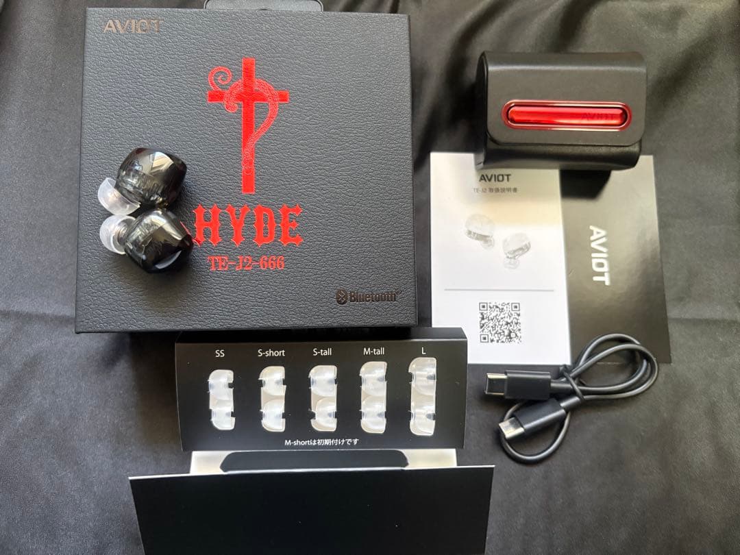 AVIOT TE-J2-666 HYDEコラボモデル　ワイヤレスイヤホン