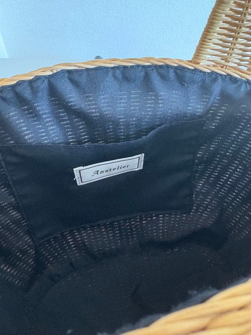 アナトリエ　Anatelierリボン かごバッグ