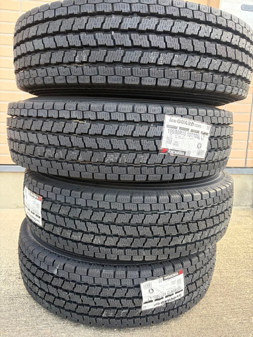 YOKOHAMA ice GUARD iG91 195/80R15 タイヤセット