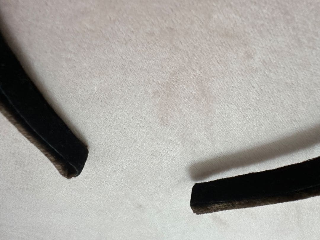 ALEXANDRE ベルベット カチューシャ　ブラウン