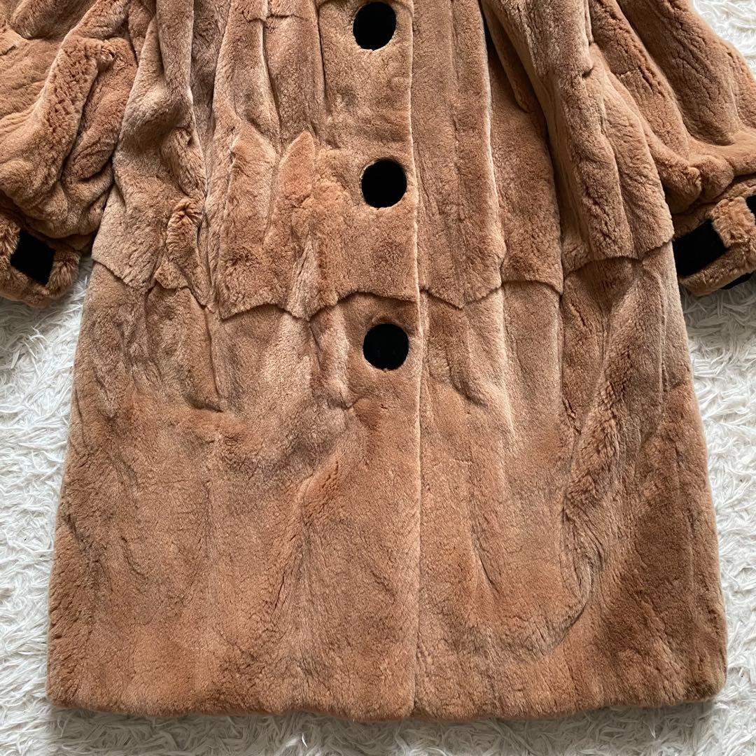 美品■フォクシー　ファーコート　リボン　ヴィンテージ　希少　大きいサイズ