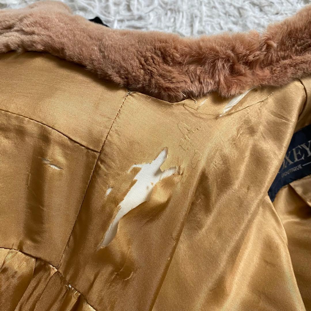 美品■フォクシー　ファーコート　リボン　ヴィンテージ　希少　大きいサイズ