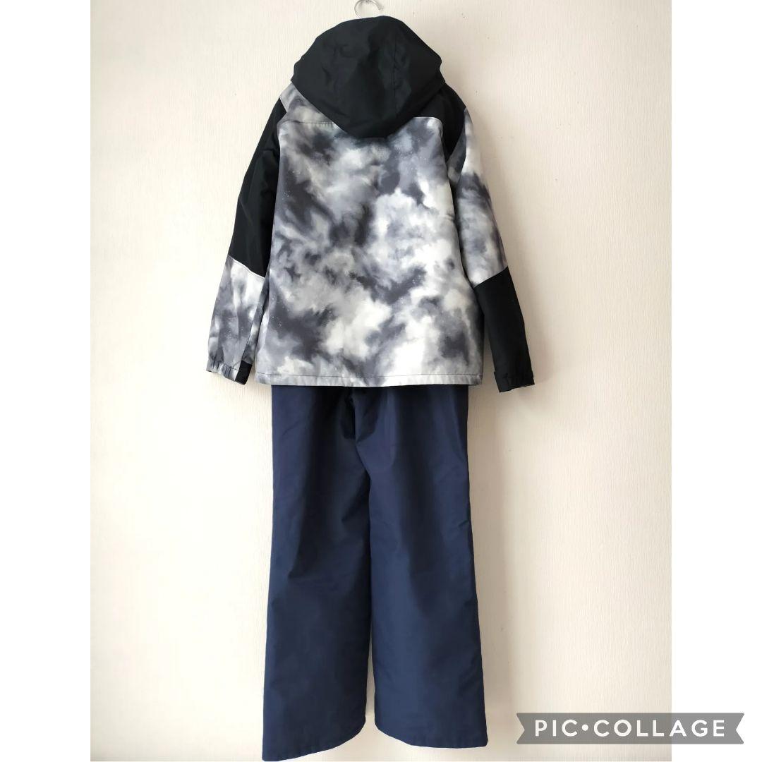 極美品 PHENIX フェニックス　スキーウェア上下160 カモフラ白黒ジュニア