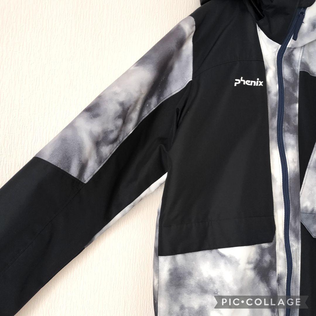 極美品 PHENIX フェニックス　スキーウェア上下160 カモフラ白黒ジュニア