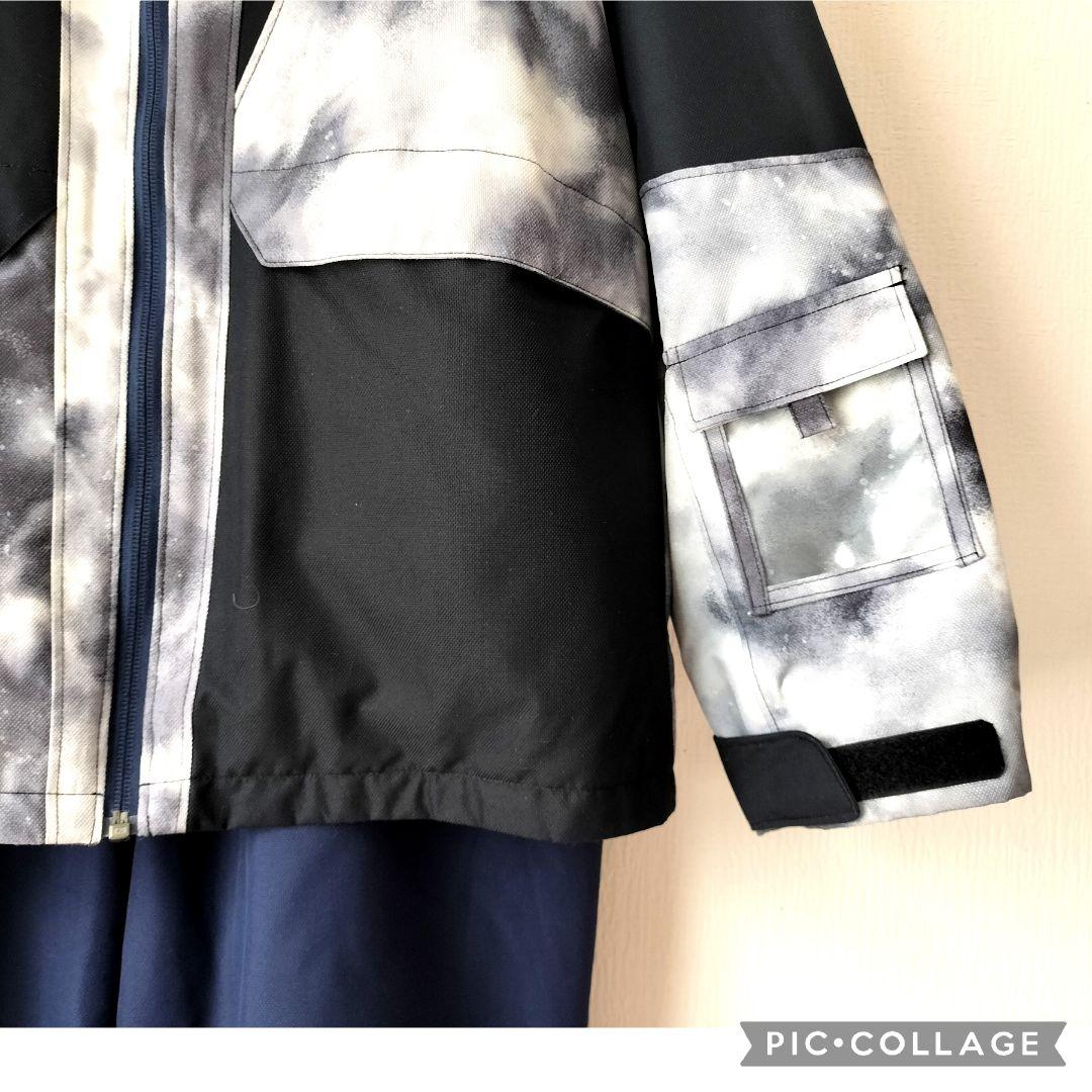 極美品 PHENIX フェニックス　スキーウェア上下160 カモフラ白黒ジュニア