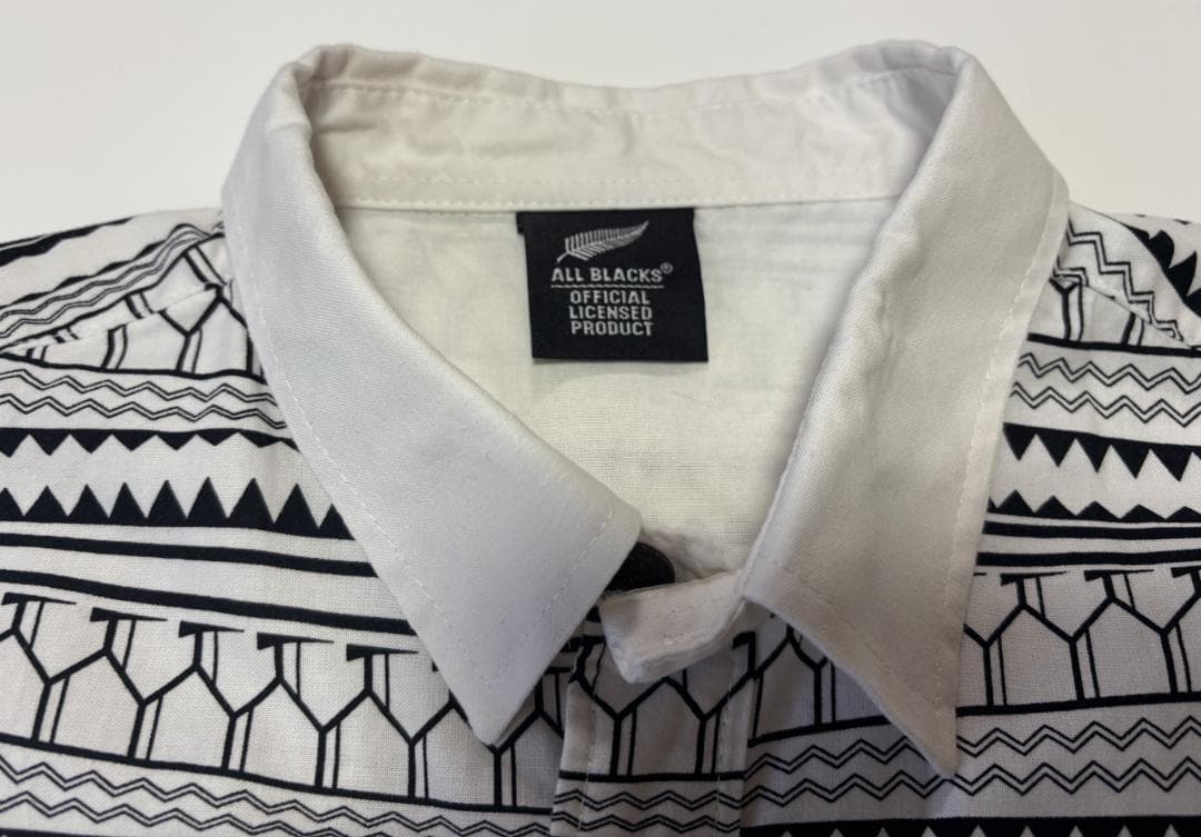 日本未発売品 オールブラックス ハワイアンシャツ ホワイト　XL