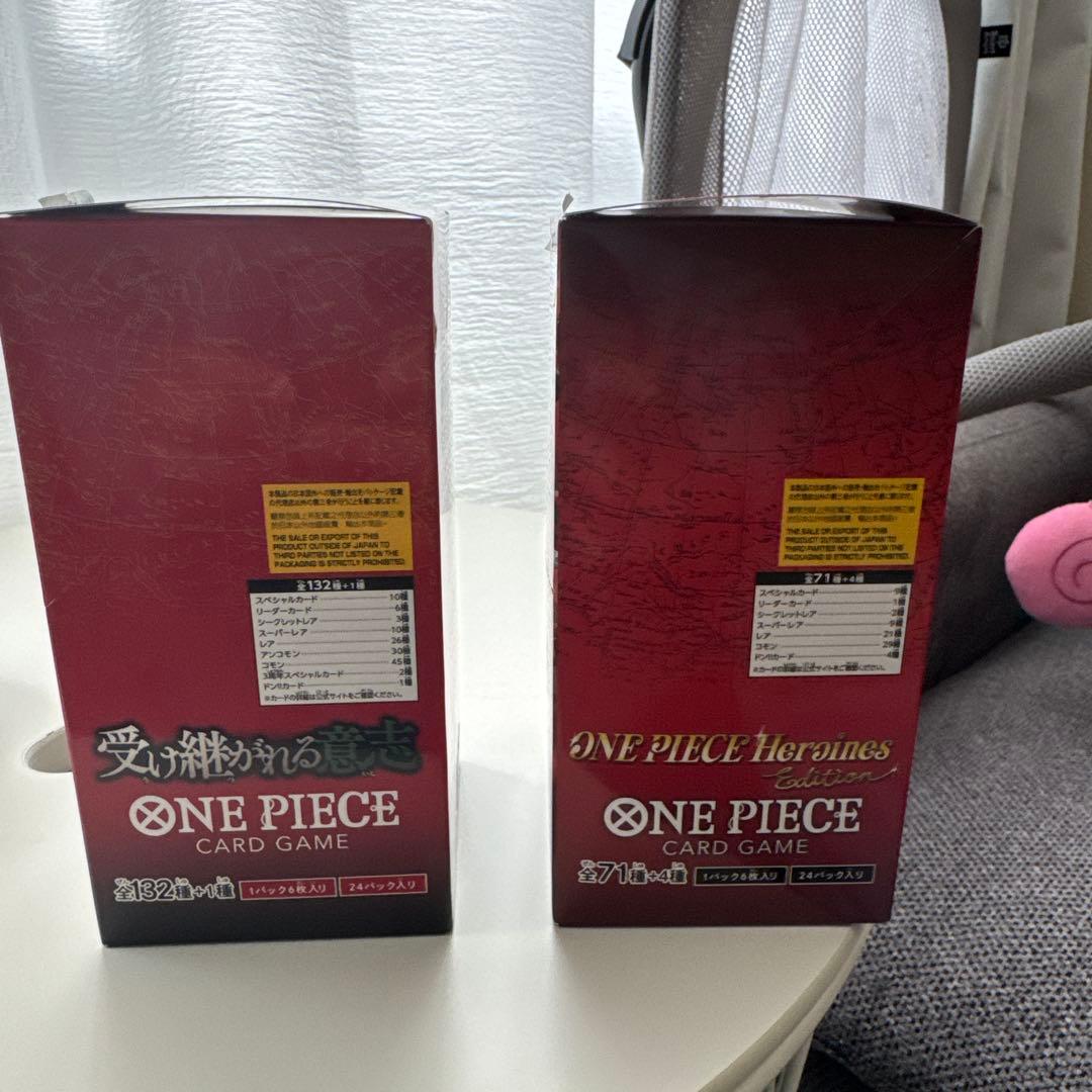 ワンピースカード2BOX　受け継がれる意志　ヒロインズエディション　テープあり