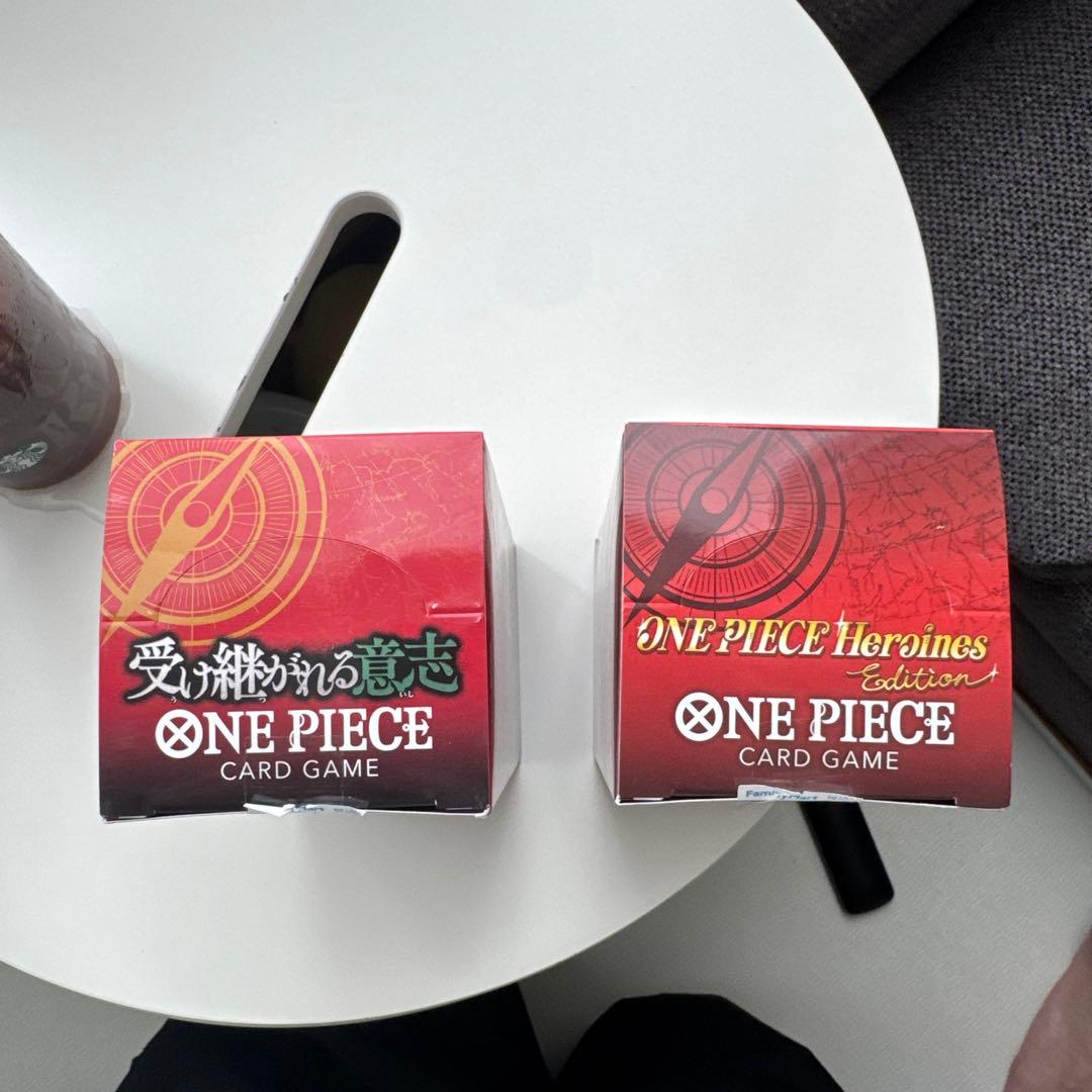 ワンピースカード2BOX　受け継がれる意志　ヒロインズエディション　テープあり