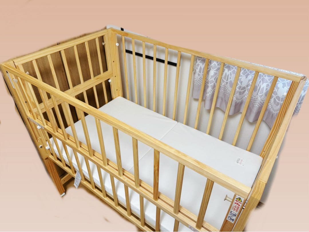 限定値引き中⭐︎トールWオープンベビーベッド レギュラーサイズ