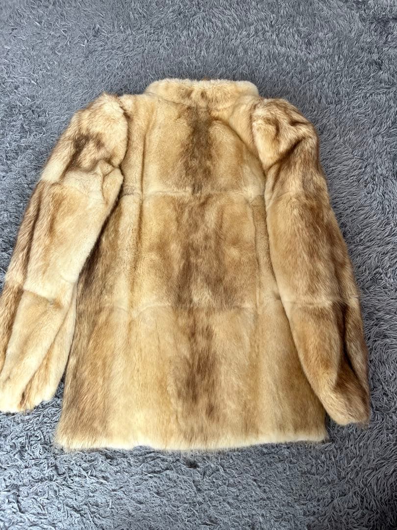 バブリー　本毛皮　ゴールドファーコート　Y2K 極上柔らか